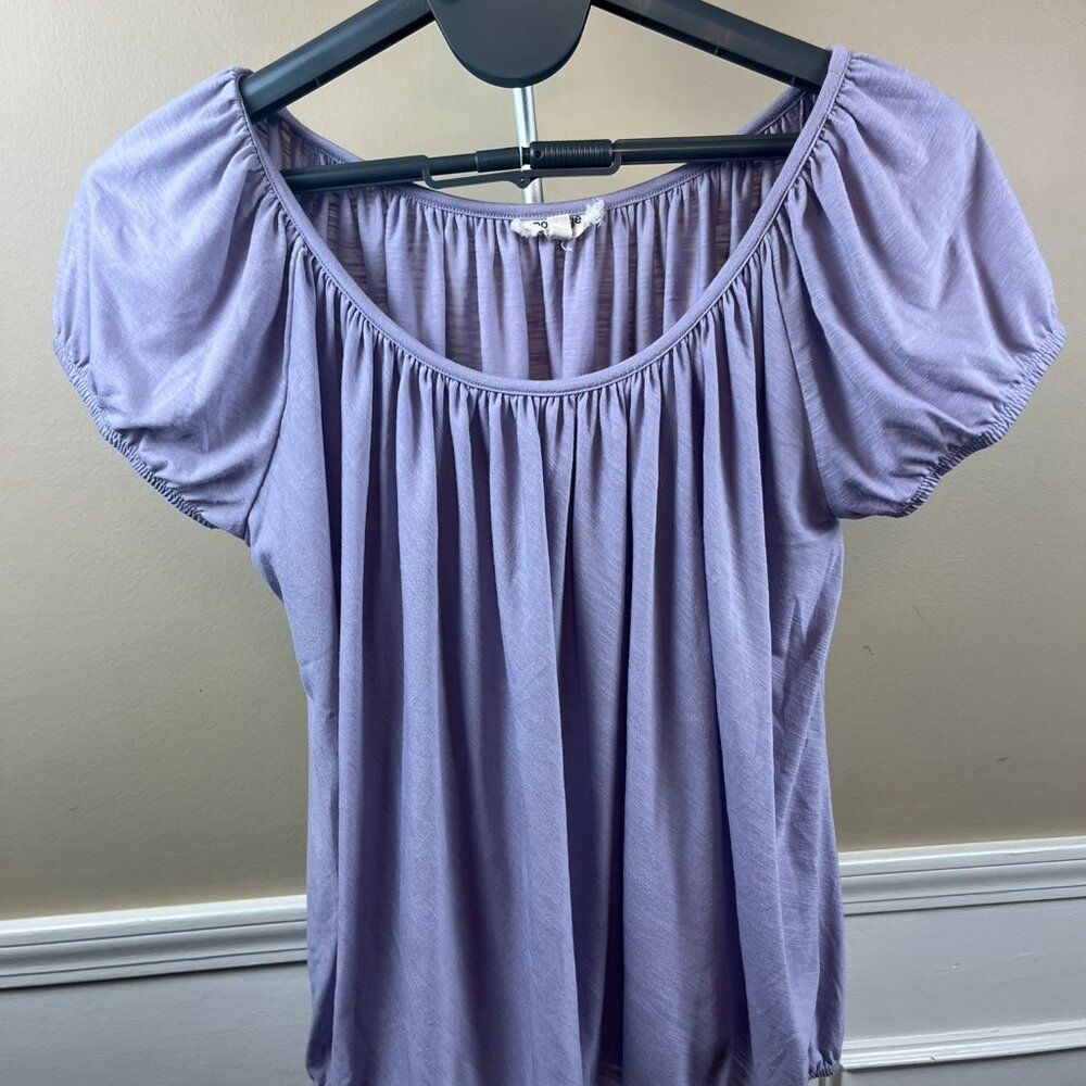 Porridge Banded Blouse - Soft Lavender - M